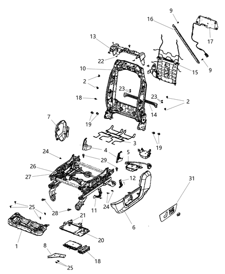 New 2012 Fits Chrysler 3500, 4500, 5500 Bracket-Connector - Part # 68157549AA