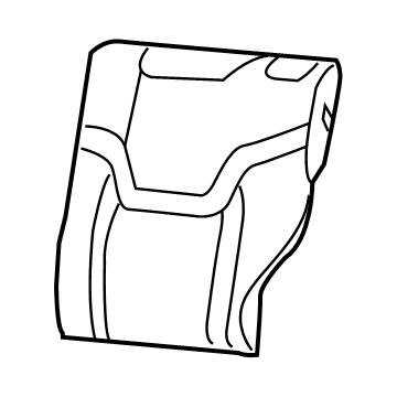 New 2018-2020 Fits Chrysler Renegade Rear Seat Back Cover - Part # 6SG72LXHAA
