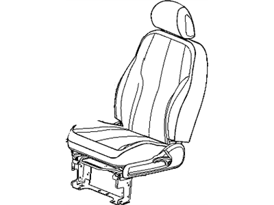 New 2006-2007 Fits Chrysler PT Cruiser Front Seat Back Cover - Part # 1CX081D5AA