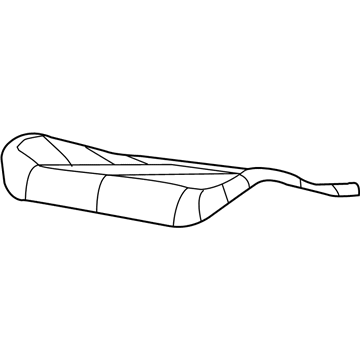 Cover And Foam Rear Seat Cushion