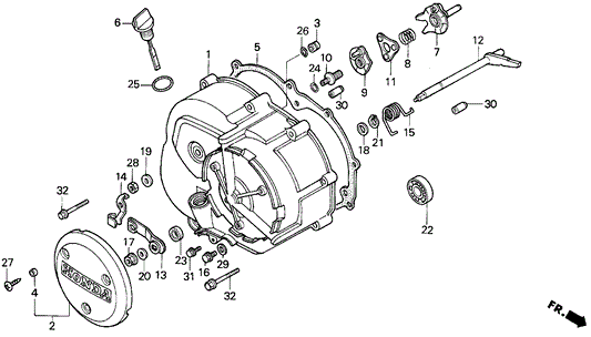 Cover, R. Crankcase