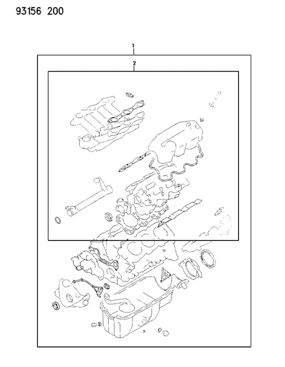 Gasket Set, Engine Upper