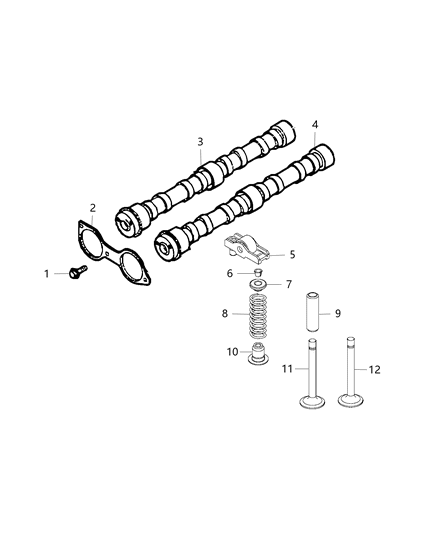 New 2014-2017 Fits Chrysler 1500 Engine Intake Camshaft - Part # 68172837AA