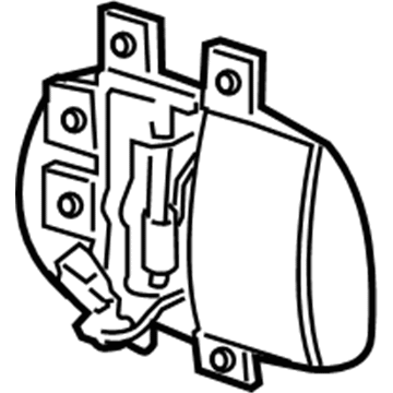 Handle Inside Release Serviced In Door Panel, Without Limited