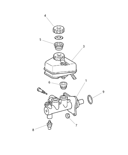 Cap Master Cylinder Reservoir