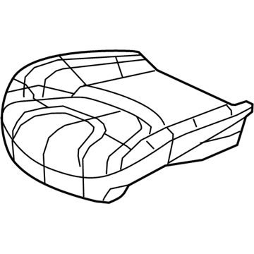 New 2020 Fits Chrysler Grand Cherokee Front Seat Cushion Cover - Part # 6SS98LT5AB