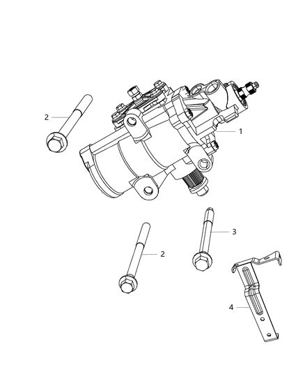 New 2013-2015 Fits Chrysler 3500, 4500, 5500 Bracket-Steering Gear - Part # 68145457AC