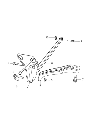Bolt And Retainer Track Bar