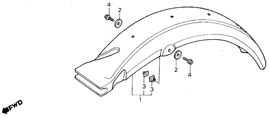 Rubber, Rr. Fender