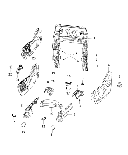 New 2017 Fits Chrysler Pacifica Cover-Seat Track - Part # 5RT24DX9AA