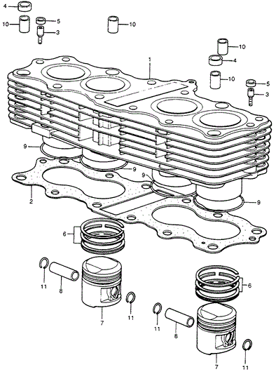 Ring Set, Piston (Std) (Nippon)