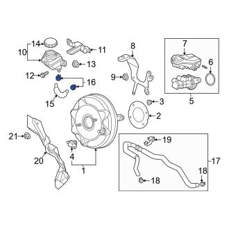 New OEM Genuine Mazda, Brake Hydraulic Line Clamp - Part # 992861300P