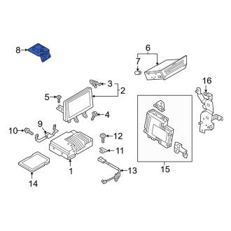 New OEM Genuine Mazda, GPS Navigation System Antenna - Part # D09W669B0B