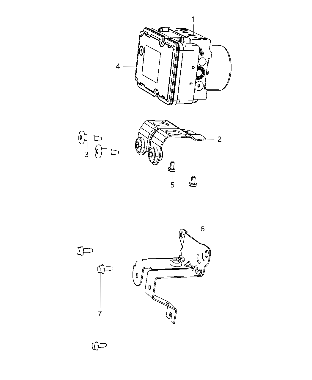 Bracket Hydraulic Control Unit