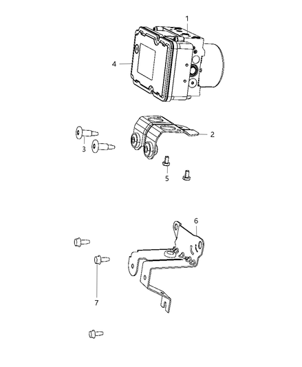 Bracket Hydraulic Control Unit