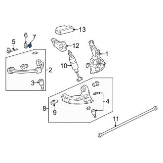 New OEM Genuine Mazda, Suspension Control Arm Nut - Part # 9XB054801M