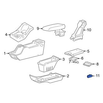 New OEM Genuine Mazda, Console Cap - Part # ZZM06451107