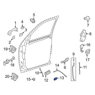 New OEM Genuine Mazda, Rear Right Interior Door Handle Trim - Part # ZZCA5837505