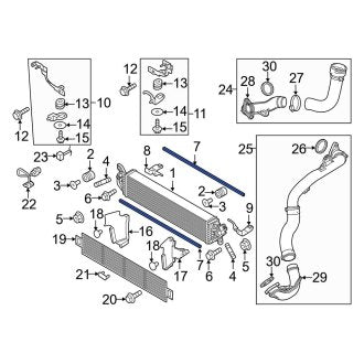 New OEM Genuine Mazda, Intercooler Seal - Part # PY8W13552