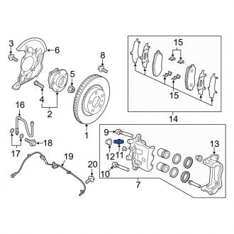 New OEM Genuine Mazda, Front Brake Bleeder Screw - Part # GHP933691