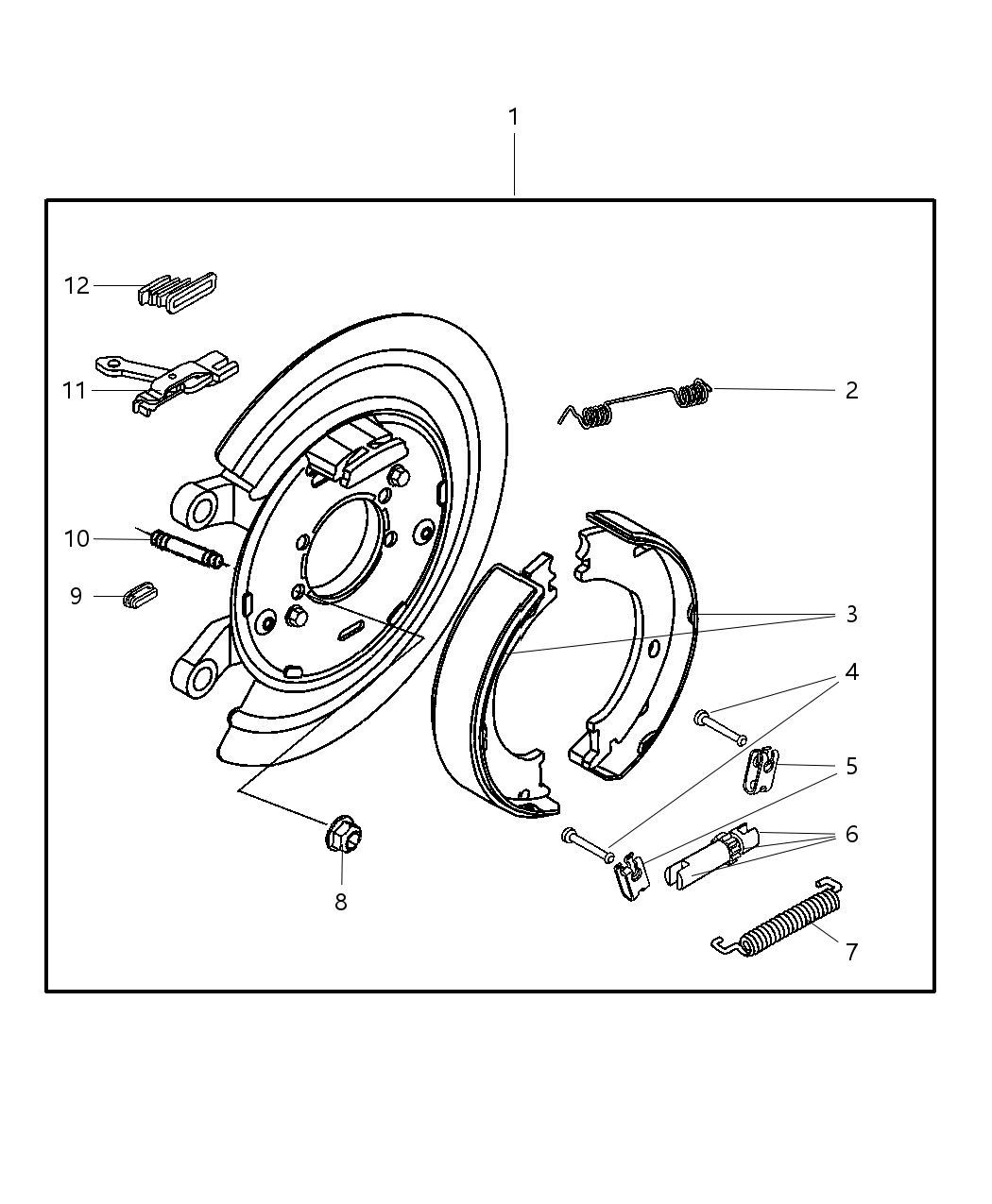 Shoe And Lining Kit Parking Brake