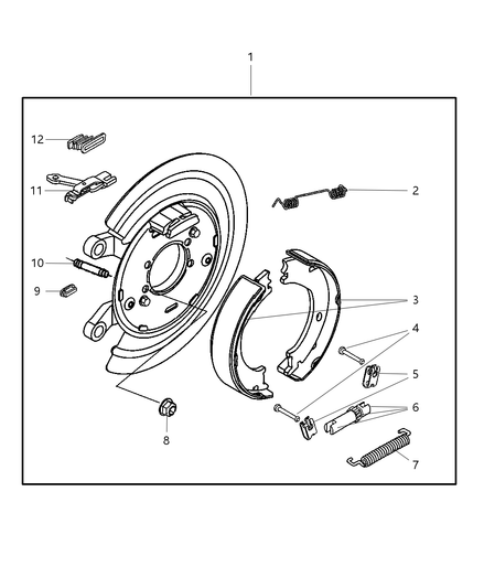 Shoe And Lining Kit Parking Brake