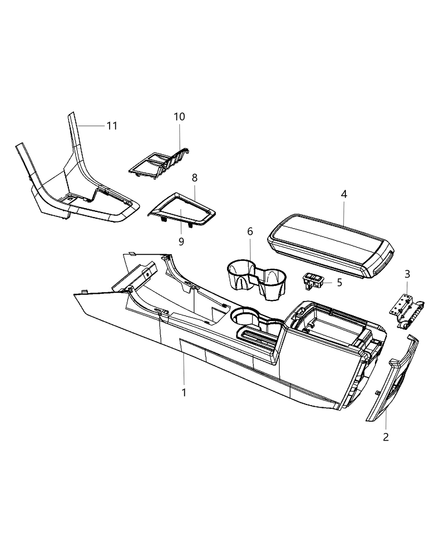Bezel Console Shifter Prndl