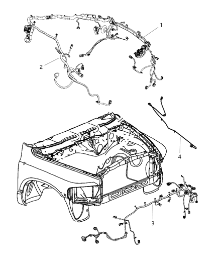 New 2011 Fits Chrysler 3500, 4500, 5500 Wiring-Dash - Part # 68032541AD