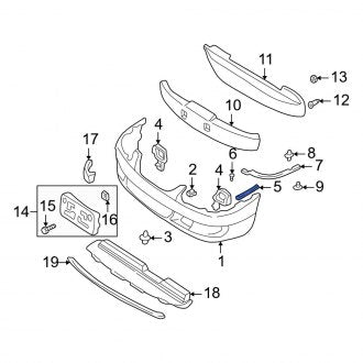 New OEM Genuine Mazda, Front Bumper Seal - Part # T060500G8