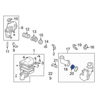 New OEM Genuine Mazda, Engine Air Intake Hose Adapter - Part # KJ0113208