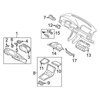 New OEM Genuine Mazda, Instrument Panel Pocket Clip - Part # TA016418302
