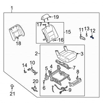 New OEM Genuine Mazda, Front Right Seat Adjustment Knob - Part # T0275716627