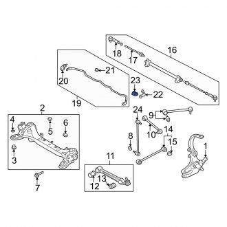 New OEM Genuine Mazda, Rear Suspension Stabilizer Bar Bushing - Part # T06128156A