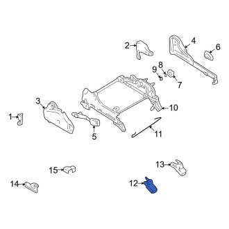 New OEM Genuine Mazda, Front Left Inner Seat Track Cover - Part # GE4T57043B65