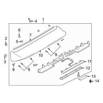 New OEM Genuine Mazda, Spoiler Rivet - Part # FB0156964