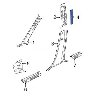 New OEM Genuine Mazda, Seat Belt Height Adjuster Cover - Part # BP4K5796930