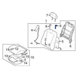 New OEM Genuine Mazda, Rear Headrest Guide - Part # L530881G831