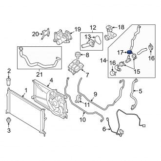 New OEM Genuine Mazda, Secondary Air Injection Pump Hose Clamp - Part # 992832500P