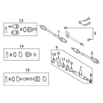 New OEM Genuine Mazda, Front CV Joint Oil Seal Dust Shield - Part # G02125722A