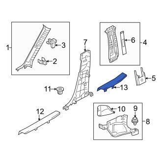 New OEM Genuine Mazda, Rear Right Door Sill Plate - Part # BHN968730A02