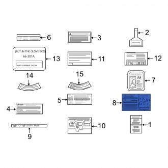 New OEM Genuine Mazda, Emission Label - Part # LD4769036C