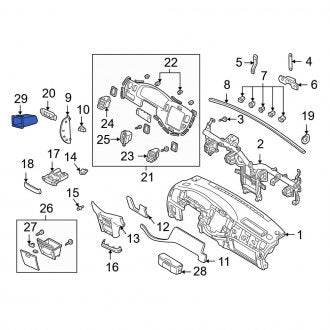 New OEM Genuine Mazda, Instrument Panel Pocket - Part # LC6255241A05