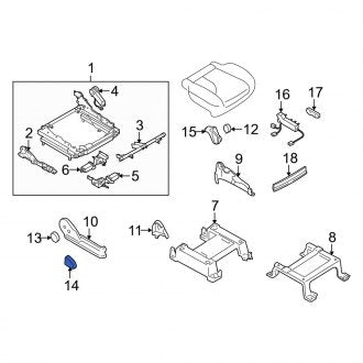 New OEM Genuine Mazda, Front Left Seat Back Recliner Adjustment Handle - Part # TA035716972