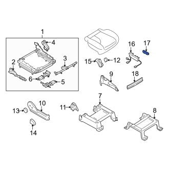 New OEM Genuine Mazda, Seat Adjustment Knob - Part # T0275716672