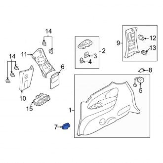 New OEM Genuine Mazda, Right Speaker Cover - Part # LC626698005