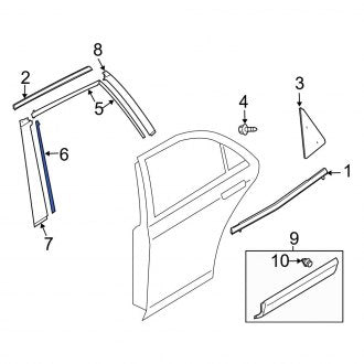 New OEM Genuine Mazda, Trim Stripe Tape - Part # TD11508V6B00