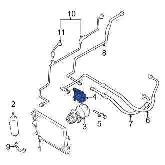 New OEM Genuine Mazda, A/C Compressor Bracket - Part # NC726147Y