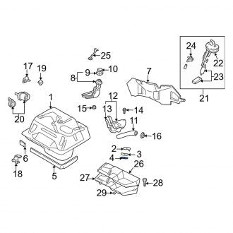 New OEM Genuine Mazda, Fuel Tank Bracket - Part # NC1142773A