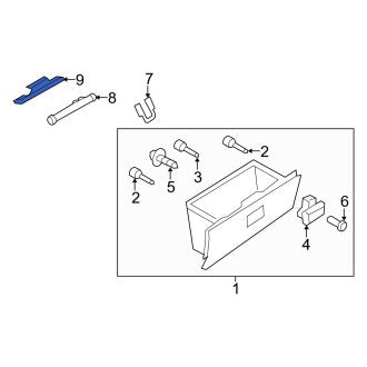 New OEM Genuine Mazda, Glove Box Bracket - Part # NE5160651B