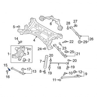 New OEM Genuine Mazda, Rear Alignment Camber Adjusting Eccentric - Part # F18928473